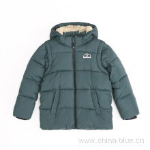 Detachable sleeve winter warm boys jacket